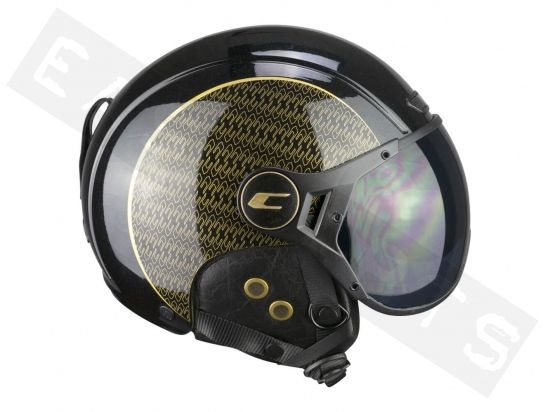 Helmet E-Bike CGM 801G EBI GOLD black/ gold (shaped visor)